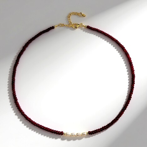 Collana in argento con Rubino (Riya)