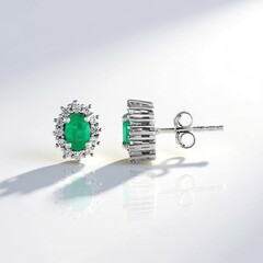 Orecchini in argento con Smeraldo Socoto