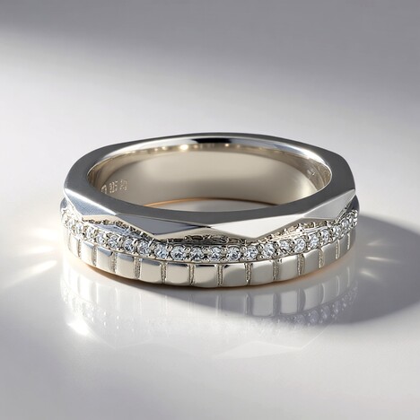 Bague en argent et Zircon