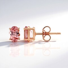 Orecchini in argento con Tormalina Rosa Nigeriana