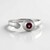 Bague en argent et Grenat Rhodolite (MONOSONO COLLECTION)