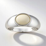 Bague en argent et Opale Welo