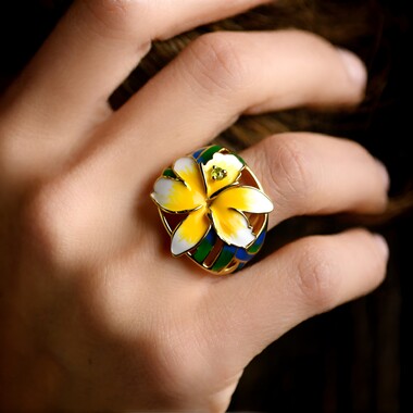 Peridot-Silberring