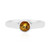 Anello in argento con Scapolite Cognac