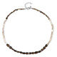 Collana in argento con Quarzo Fumè