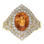 Anello in oro con Granato Mandarino (CIRARI)