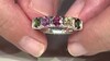 Anillo en plata con Turmalina verde de Brasil (Pallanova)
