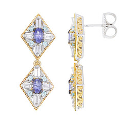 Tanzanite Silver Earrings