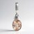 Pendentif en argent et Morganite du Brésil