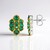 Orecchini in argento con Smeraldo Zambia (Gems en Vogue)