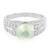 Prehnite Silver Ring