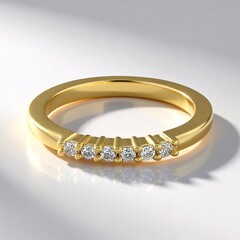 Anello in oro con Zaffiro Bianco (Adela Gold)