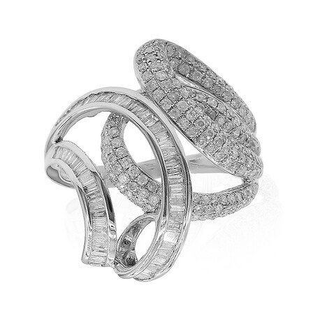 Gouden ring met I1 (H) Diamanten