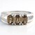 Anello in argento con Zircone Cannella