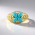 Anello in oro con Turchese Sleeping Beauty (Ornaments by de Melo)