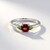 Anello in argento con Granato Mozambico