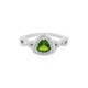 Anello in argento con Diopside Russo