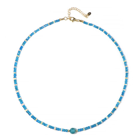 Edelstein-Silberhalskette