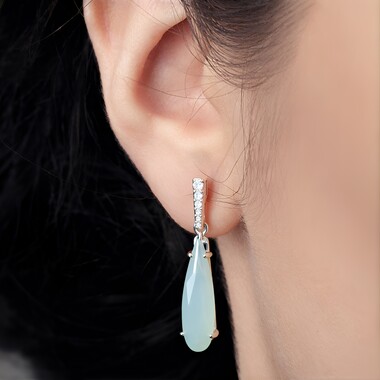 Paraiba-Opal-Goldohrringe (AMAYANI)