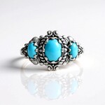 Anello in argento con Turchese Sleeping Beauty (Desert Chic)