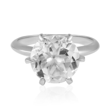 Anello in argento con Quarzo Bianco