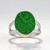 Anello in argento con Uvarovite (Bali Barong)