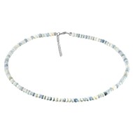 Blauer Opal-Silberhalskette