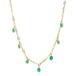 Collana in oro con Smeraldo Zambia AAA (CIRARI)