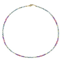 Edelstein-Silberhalskette (Riya)