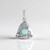 Ciondolo in argento con Smeraldo Color Paraiba (SAELOCANA)