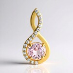 Ciondolo in argento con Kunzite