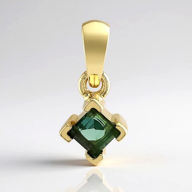 Indicolite Silver Pendant (Adela Silber)