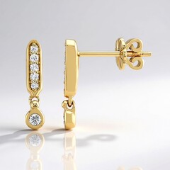 Orecchini in oro con Diamante SI1 (G)