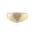 Zilveren ring met I3 Bruine Diamanten