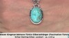 Colgante en plata con Turquesa azul del Mohave Kingman (Faszination Türkis)