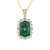Collar en plata con Esmeralda de Zambia (Gems en Vogue)