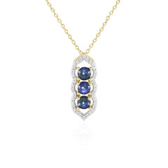 Collana in argento con Zaffiro Stellato Blu