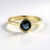Anillo en oro con Topacio azul de Londres (de Melo Gold)