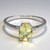Anello in argento con Apatite Lemon