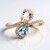Anello in oro con Acquamarina Brasiliana AAA