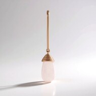 Pendentif en argent et Quartz rose (MONOSONO COLLECTION)