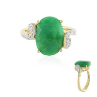 Smaragdfarbener Beryll-Silberring