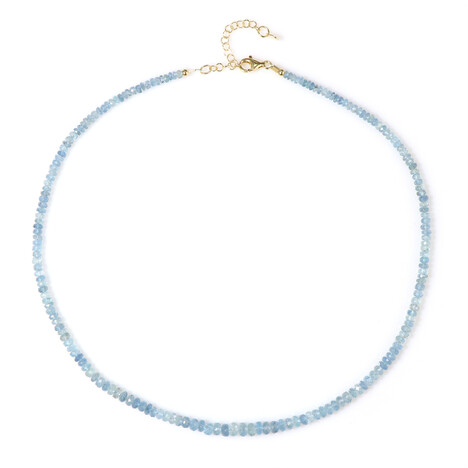 Brasilianischer Aquamarin-Silberhalskette