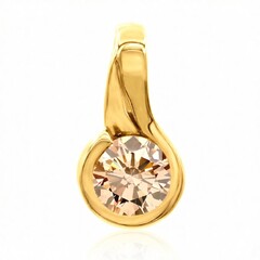 Colgante en oro con Diamante rosa de Francia de Argyle VS1 (Annette)