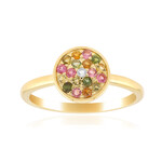 Fancy Tourmaline Silver Ring