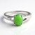 Anello in argento con Crisoprasio Imperiale