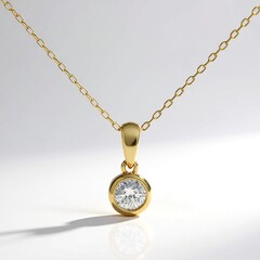 Collana in oro con Diamante I1 (H) (CIRARI)