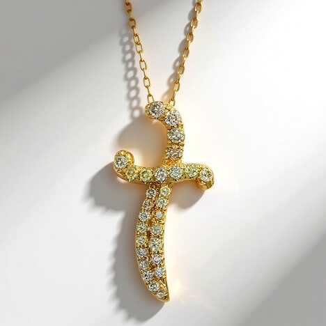 Collana in oro con Diamante Fancy SI2 (CIRARI)