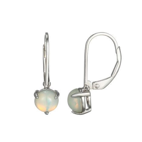 Pendientes en plata con Ópalo de Welo