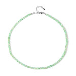 Chrysoprase Silver Necklace